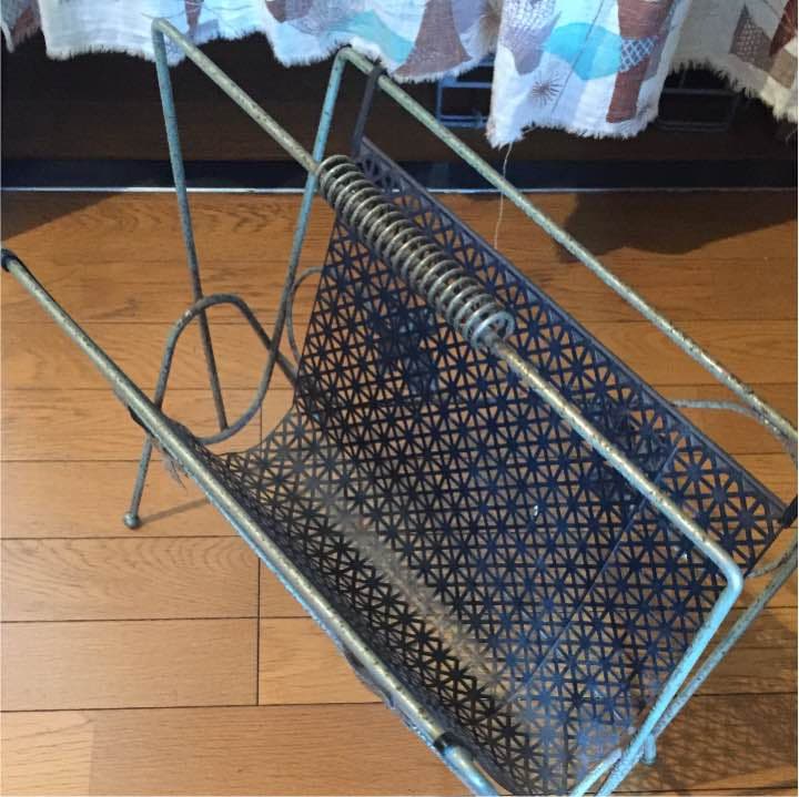 60's アメリカ製 雑誌ラック カエデ模様