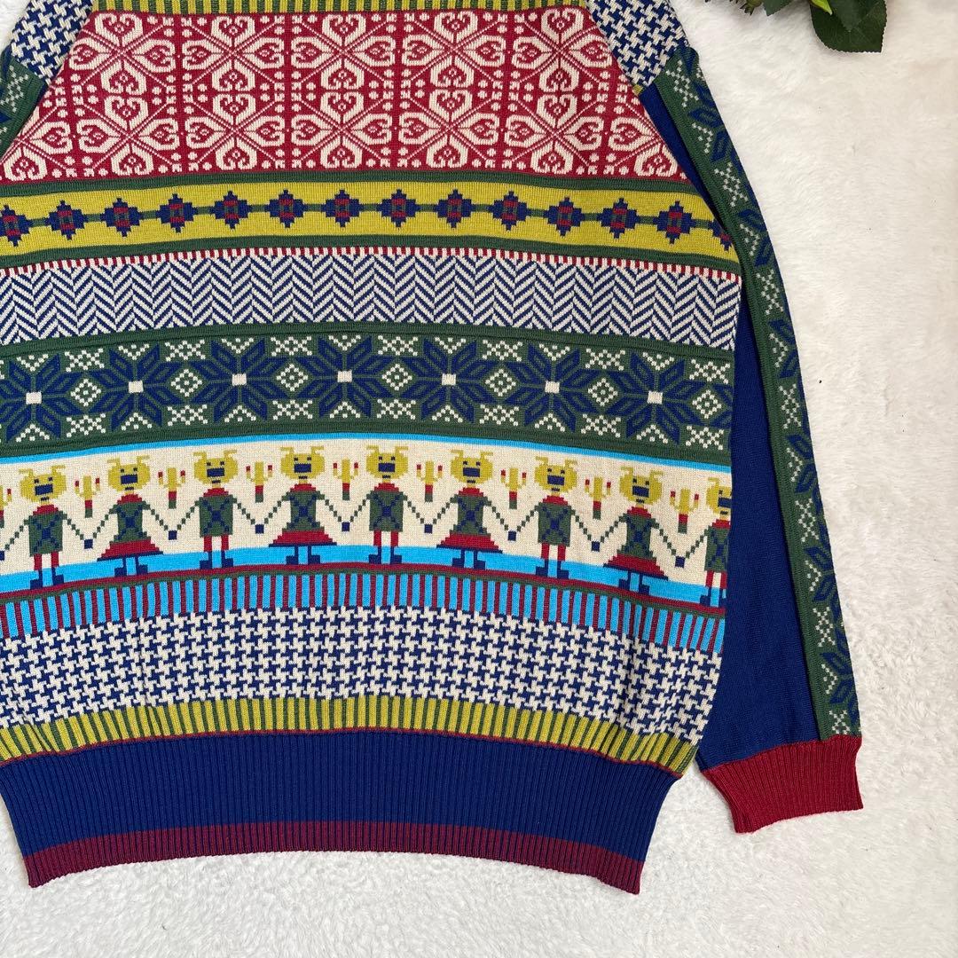 【美品】オレボレブラ OLLEBOREBLA アルベロベロ ジャガードニット