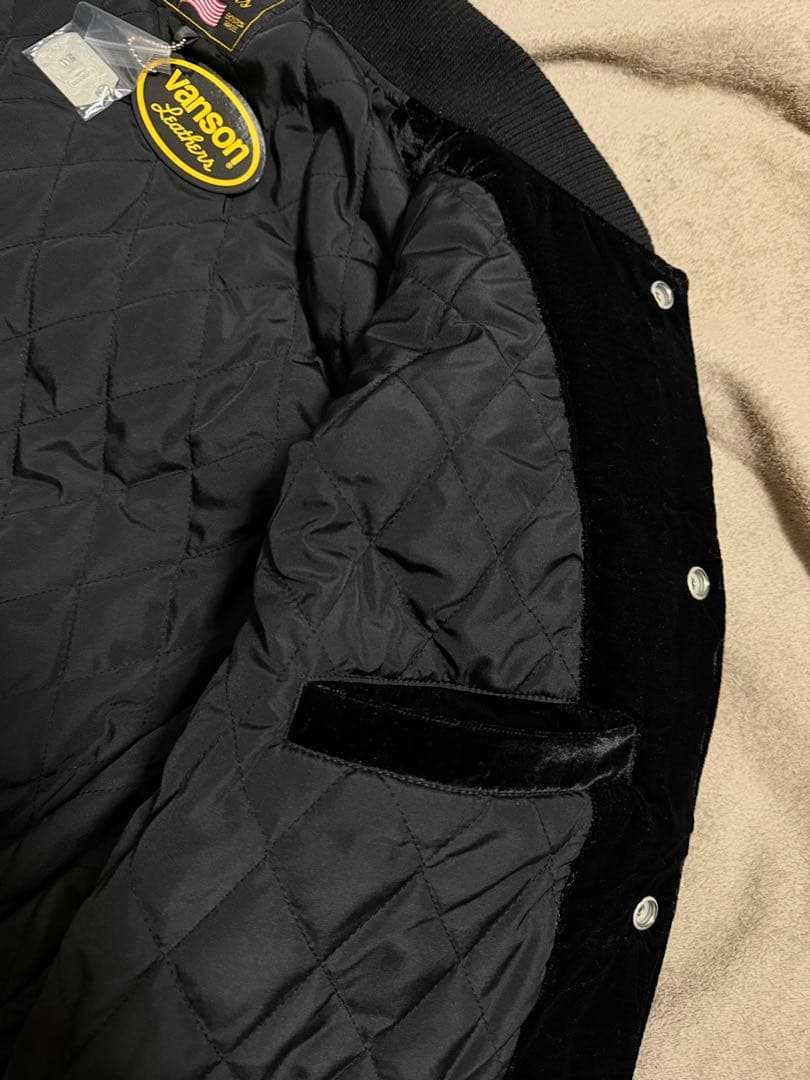 新品 未使用 Vanson USA 骨 別珍 限定版 スカジャン vintage