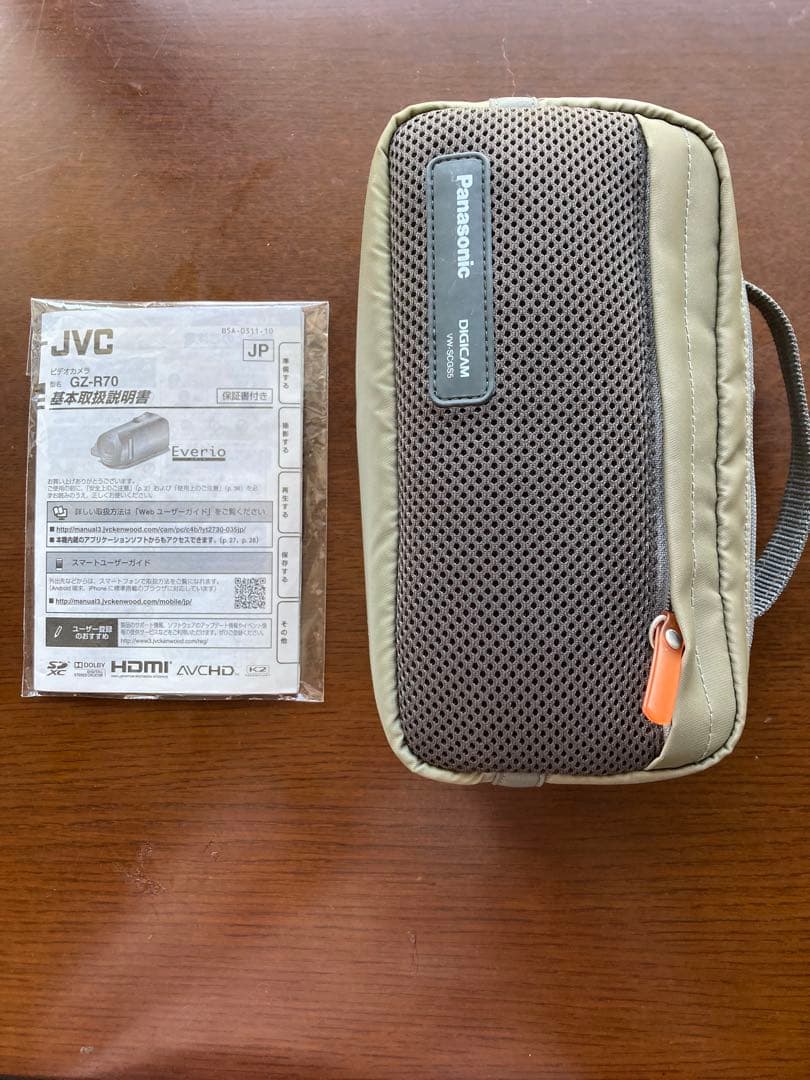 JVC フルHD ビデオカメラ 60倍ズーム 防水　専用ケース付き