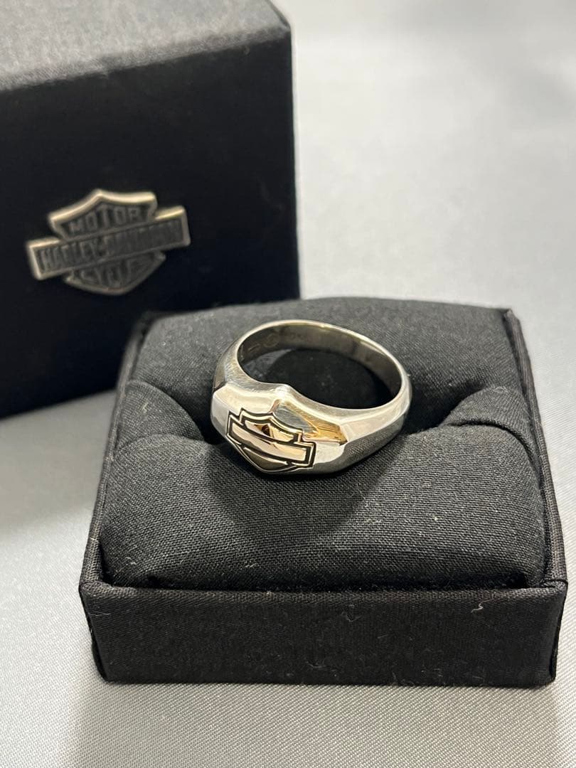 ハーレーダビッドソン　シルバー925+10金のリング　us11