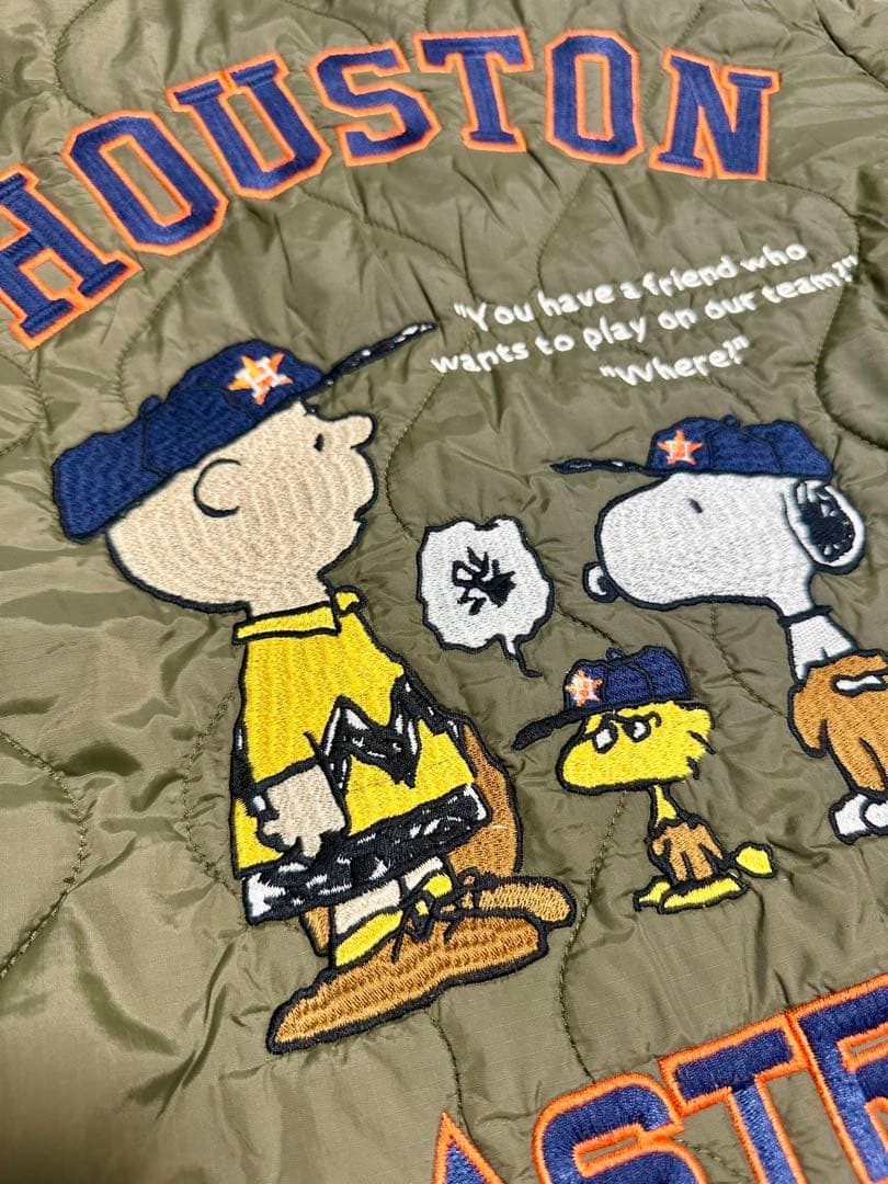HOUSTON（ヒューストン） MLB×PEANUTS キルティングジャケット