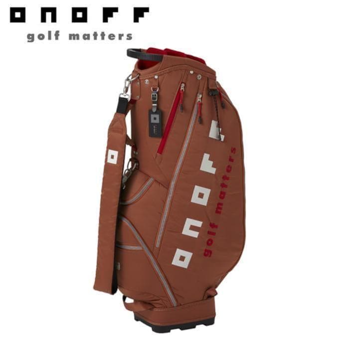 新品 ONOFF オノフ キャディバッグ OB3624 テラコッタ（ブラウン）