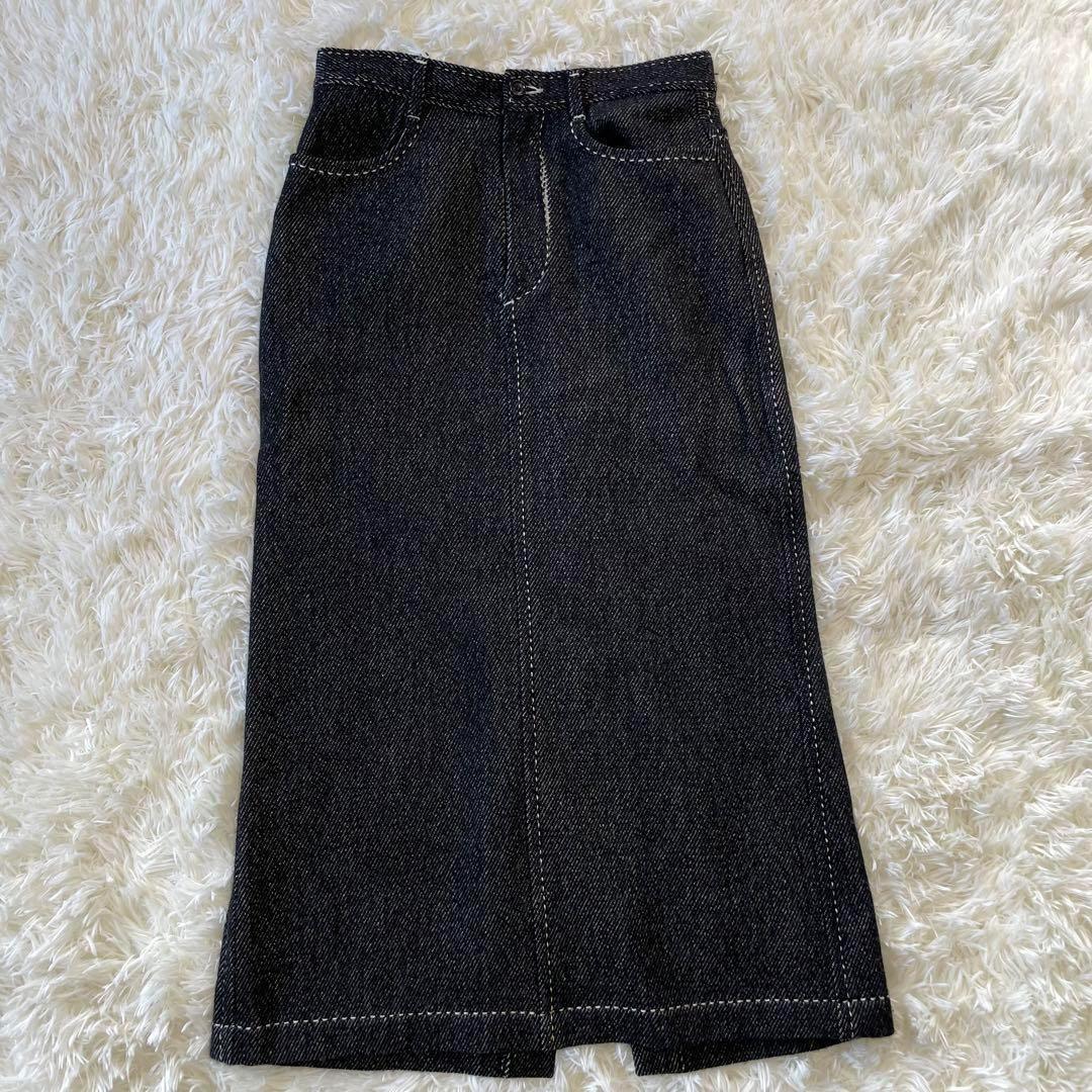 トリココムデギャルソン　ウールスカート ステッチ