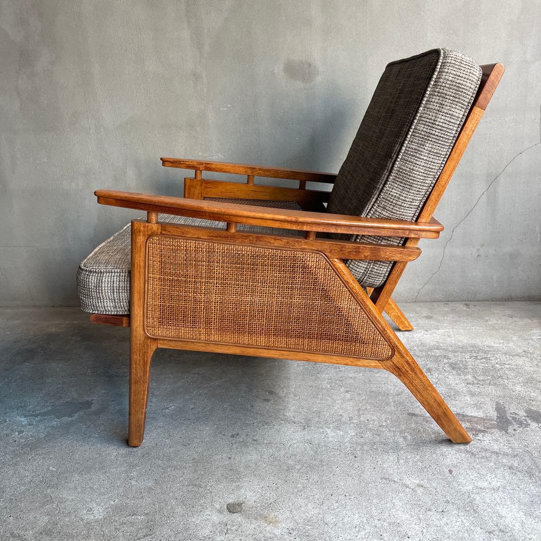 美品　ACME Furniture ウィッカーラウンジチェア