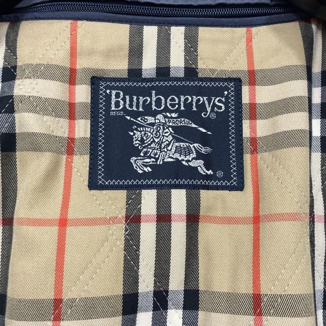 極美品 バーバリー ステンカラーコートマキシ丈ライナー付 ノバチェック グレーM