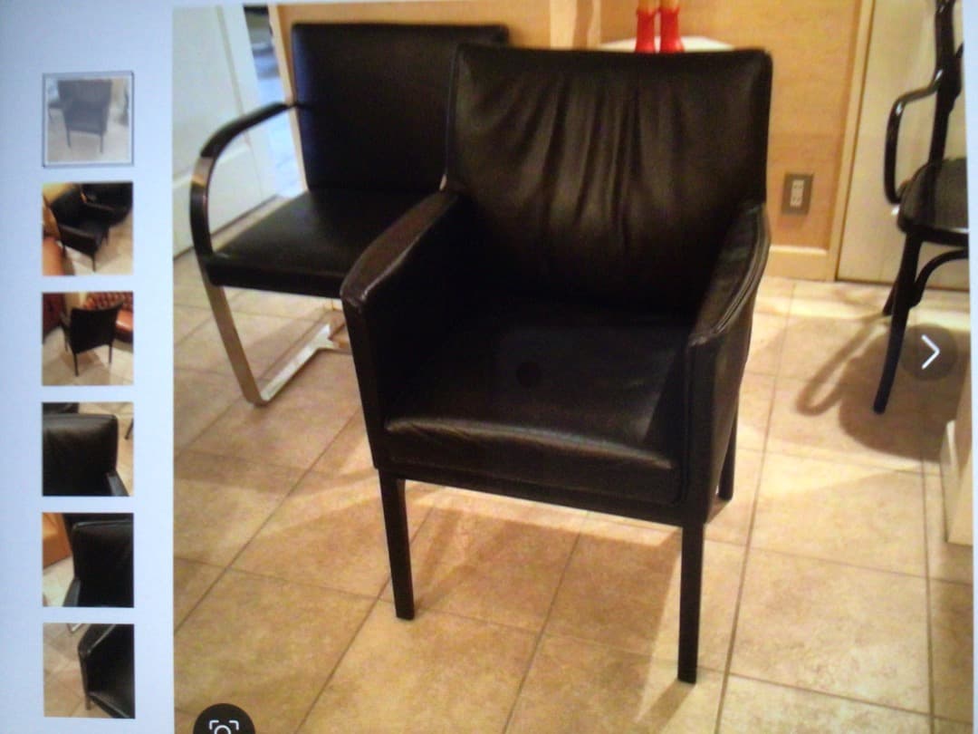 砂漠の薔薇　wittmannアームチェア2脚の内の1脚