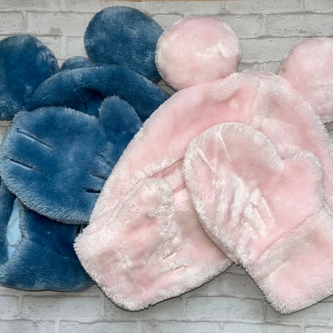 ディズニー ミッキー マフラー ピンク ブルー