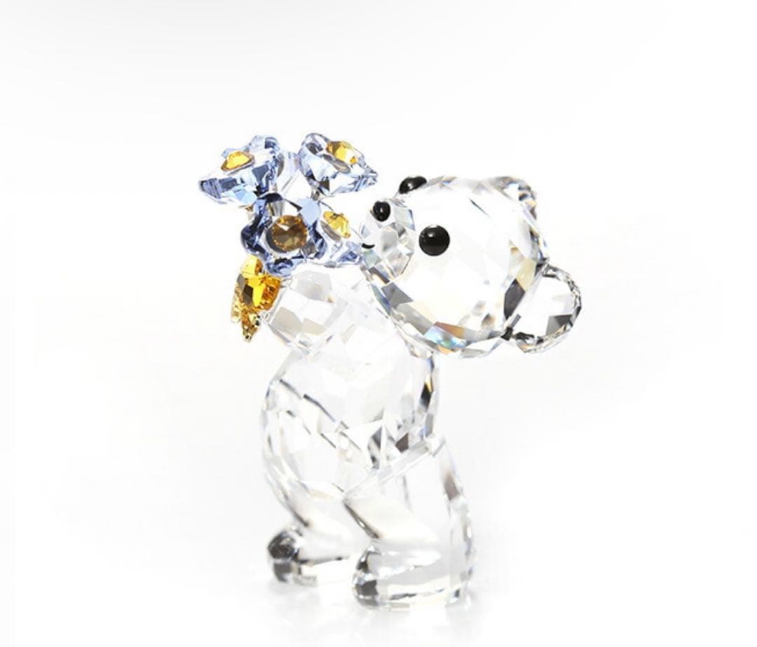 SWAROVSKI Krisベア Forget-me-notクリスタルベア