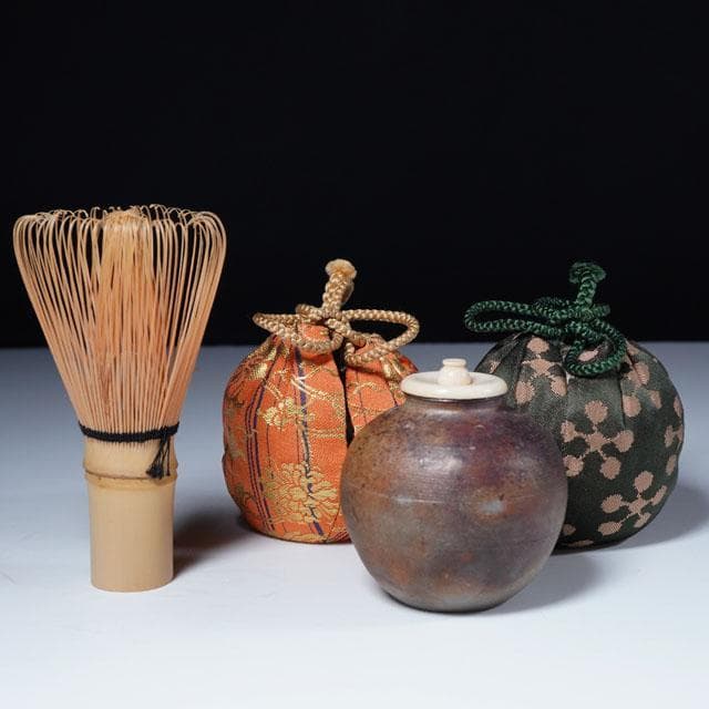 市野信水　丹波焼〆茶入　共箱　茶道具　茶器　濃茶　兵庫県　立杭