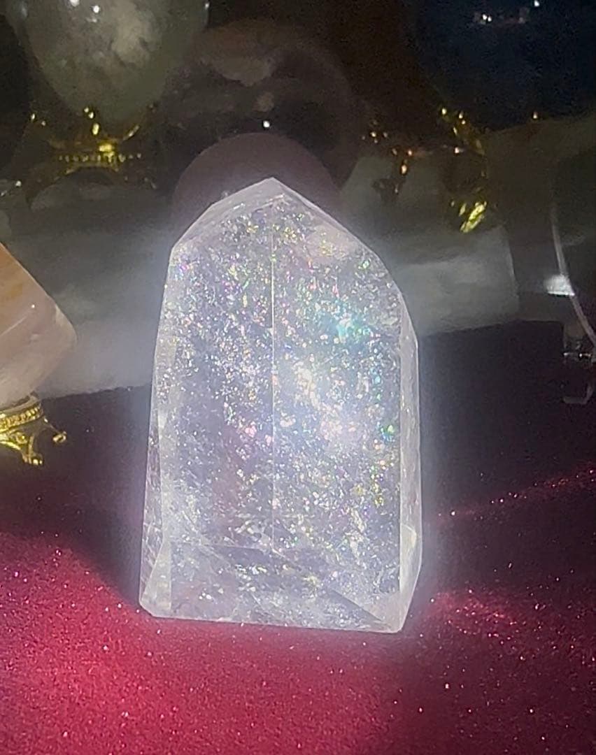 ピンクアゼツライト 虹あり Select by Amulet〜天然石〜