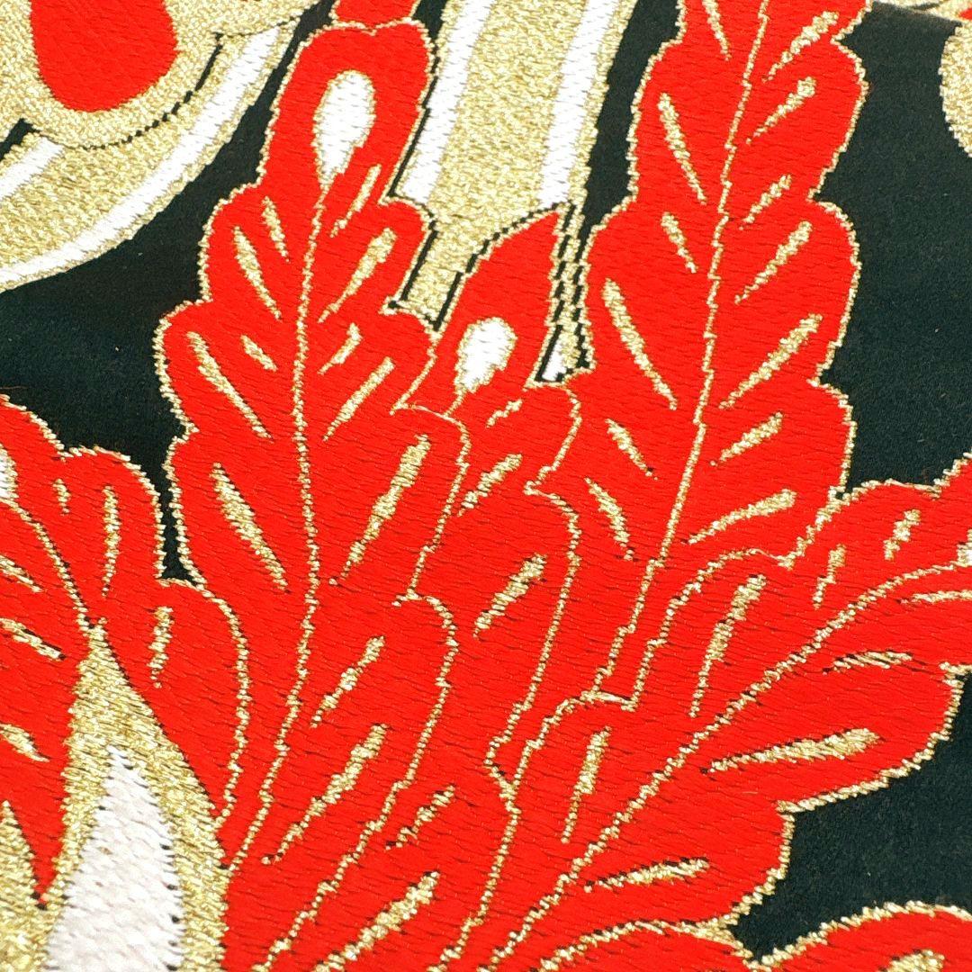 フルセット七五三　7歳女の子　着物＆帯＆簡単半衿＆小物　オレンジ地　比翼　祇園祭