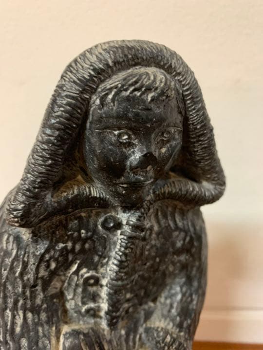 イヌイット　アートエスキモー　石細工　NUVUK カナダ　