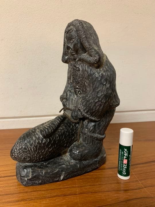 イヌイット　アートエスキモー　石細工　NUVUK カナダ　