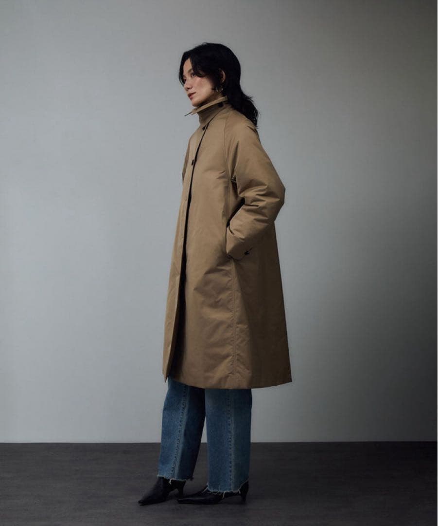 サロンアダムエロペ　FURLO DOWNバルマカンコート / 撥水ファーロダウン