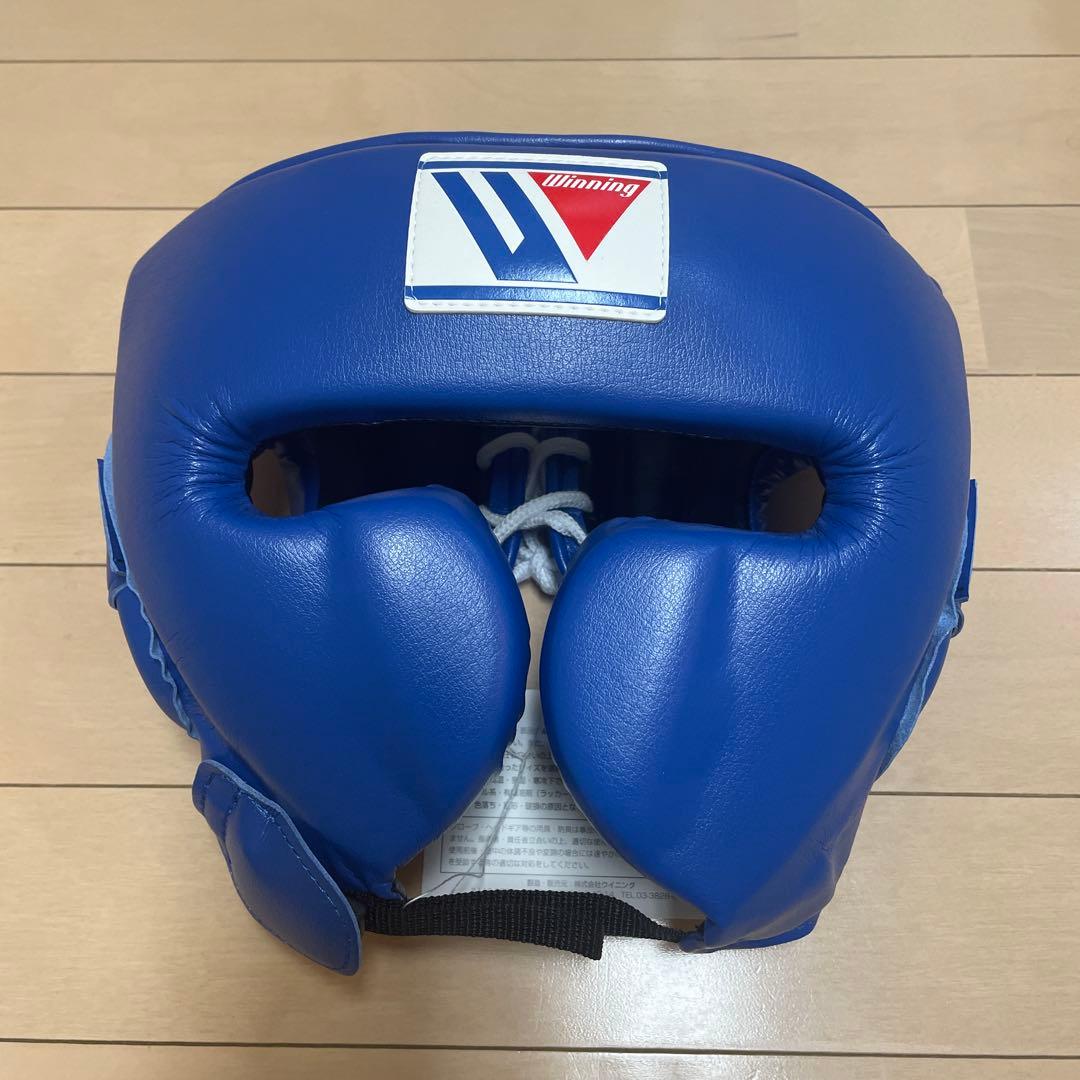 新品未使用 ウイニング ヘッドギア ブルー Lサイズ FG-2900
