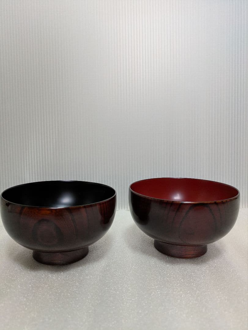 【川連漆器】木地呂椀夫婦