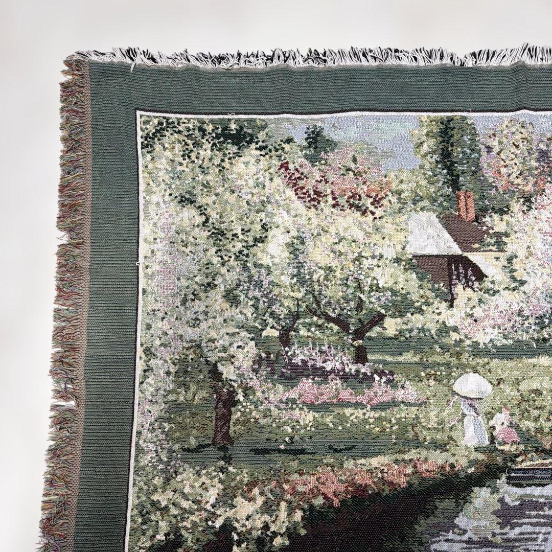 絵画風　マルチカバー　ソファカバー　ヴィンテージラグ　116x172