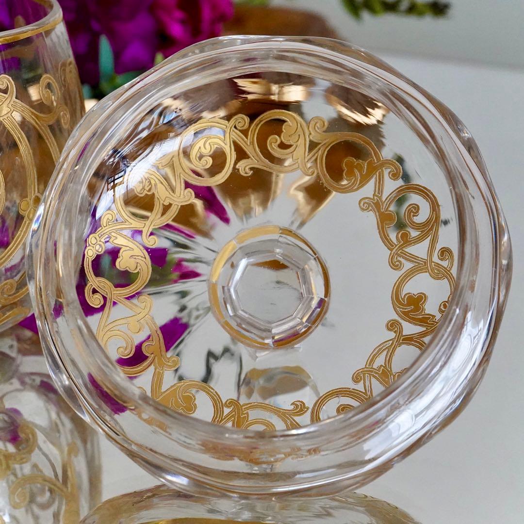 希少★24金彩★美品オールドサンルイ★クリュニー★ボンボニエール★蓋物★小物入れ