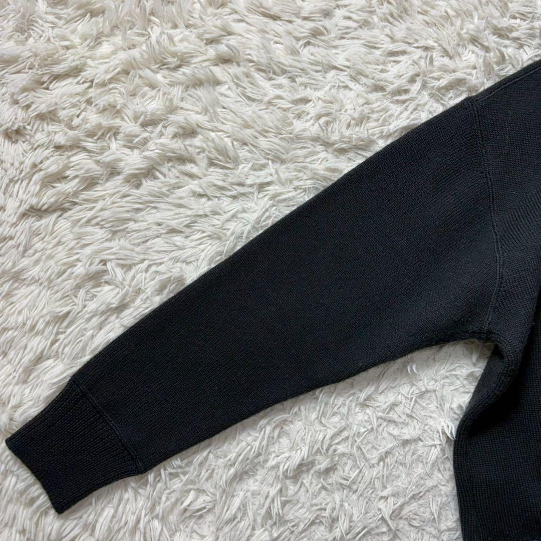 【美品】23AW PURE WOOL ニットプルオーバー 黒