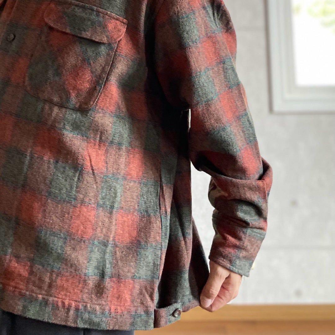 s*8様 H.UNIT Ombre check open collar L/S