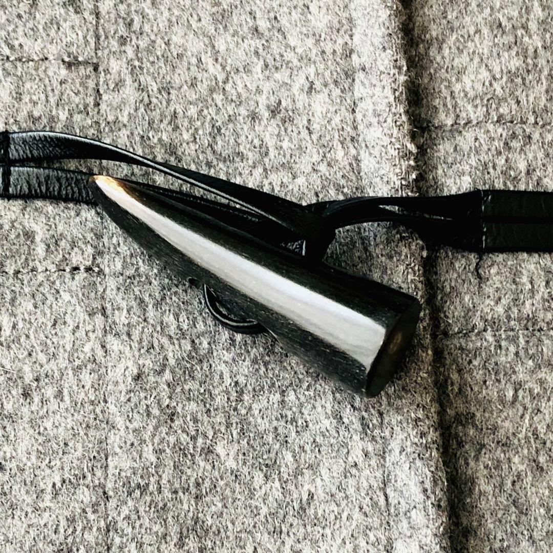 美品 アナイ メルトンダッフルコート 現行 ロング フォックスファー グレー S