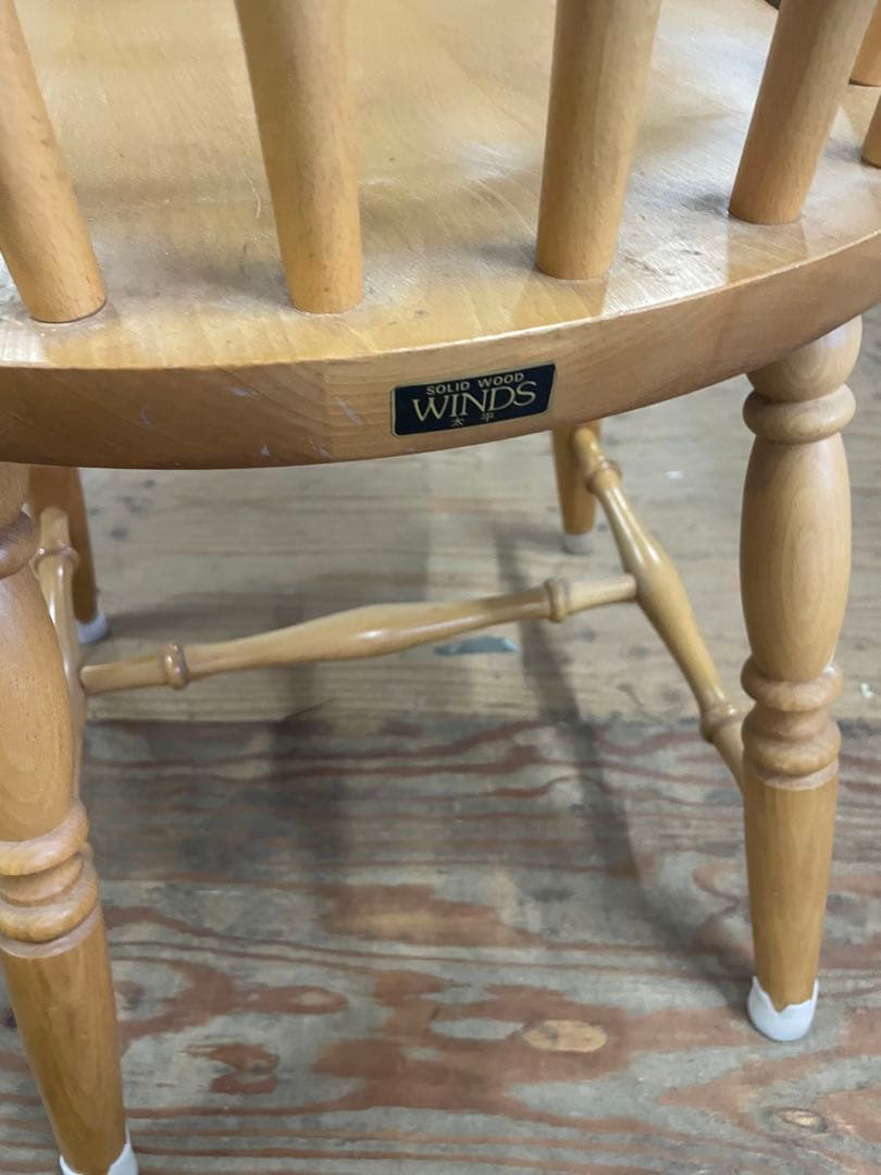 WINDS 太平家具　飛騨　木製　ダイニングチェア ウィンザーチェア　④
