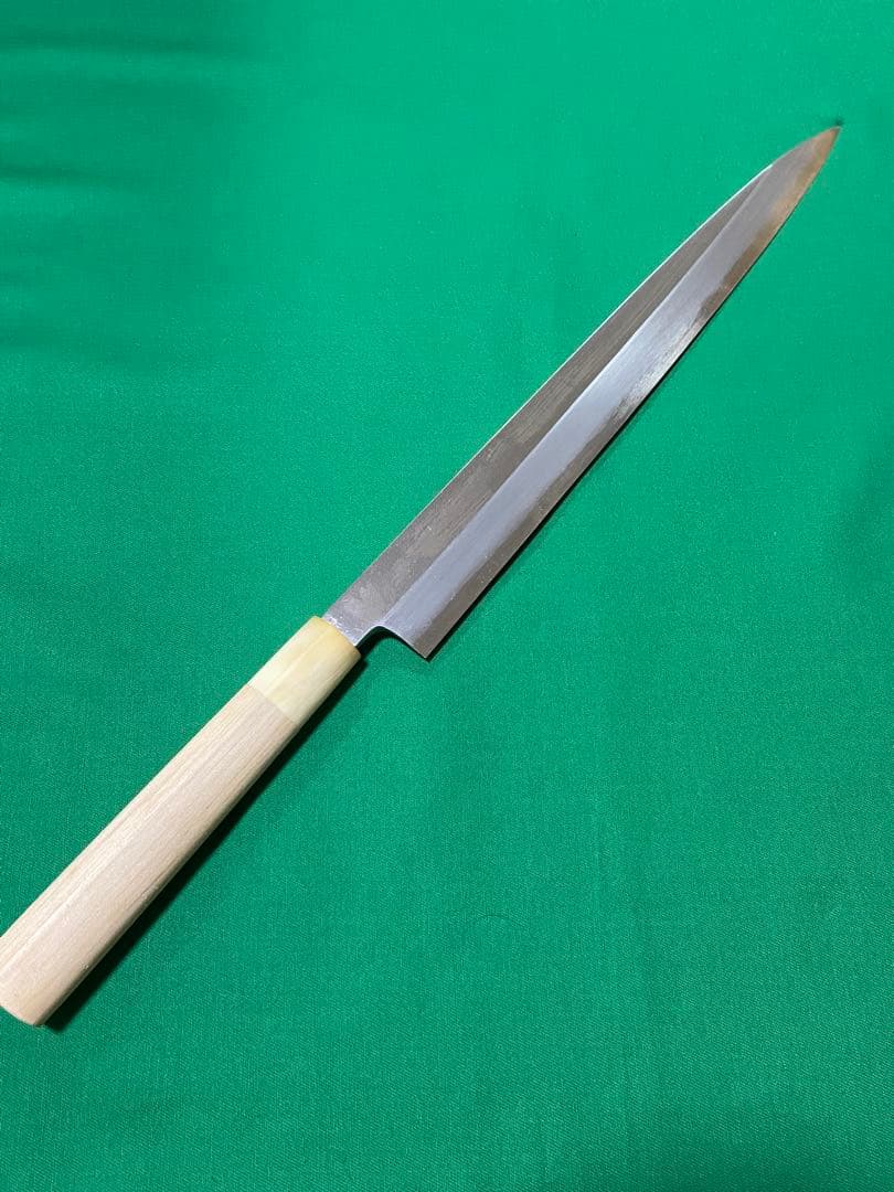 源昭忠　本鍛錬　青鋼　柳刃　尺