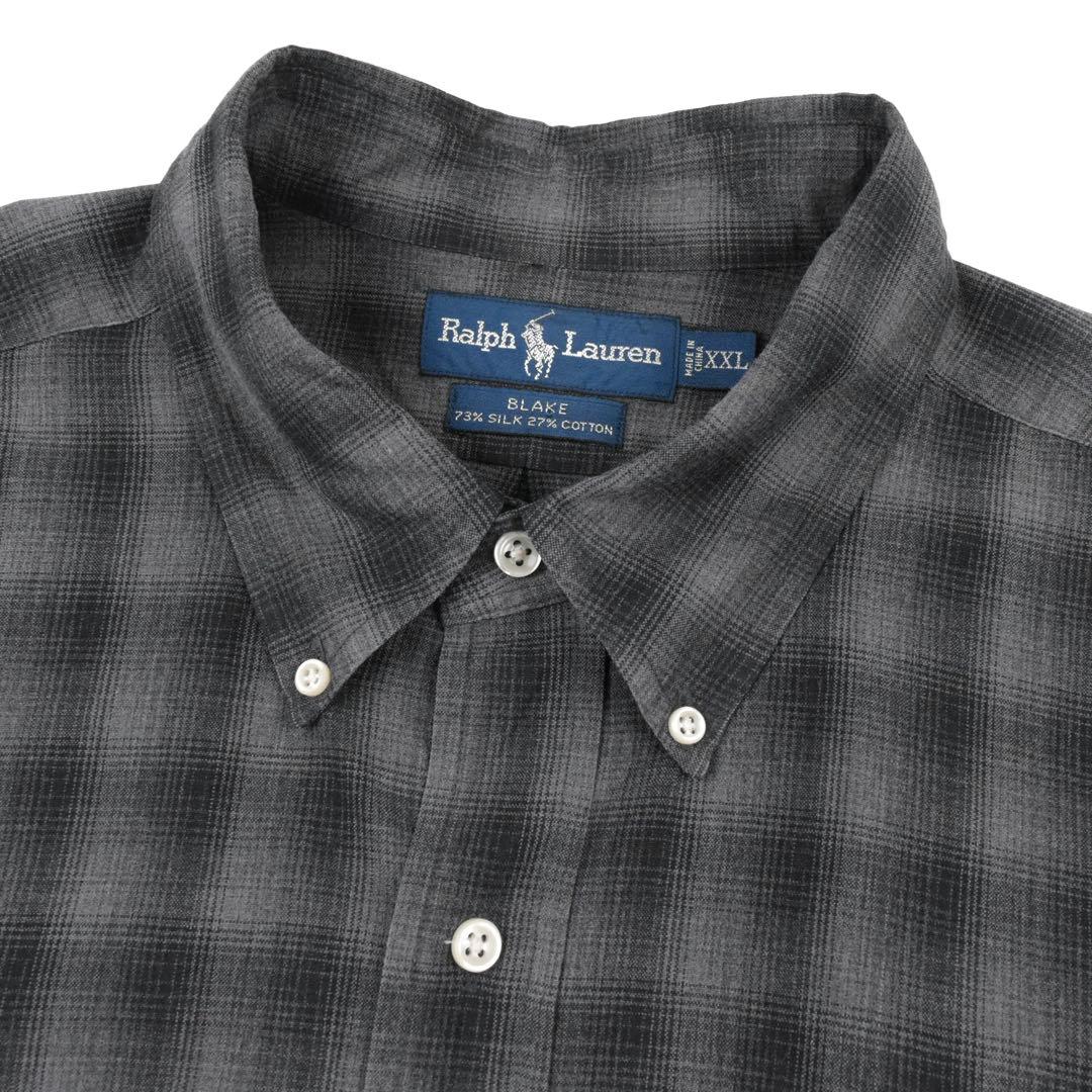 90s Polo Ralph Lauren Shirt BLAKE XXL 灰