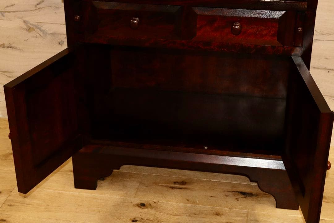 GMHK783○松本民芸家具 ライティングビューロー デスク 書斎机 学習机 勉