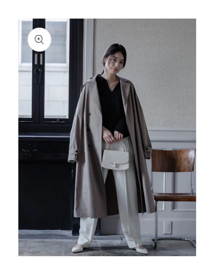 deres デレス　トレンチ　コート　Drawer ドゥロワー　ブラミンク