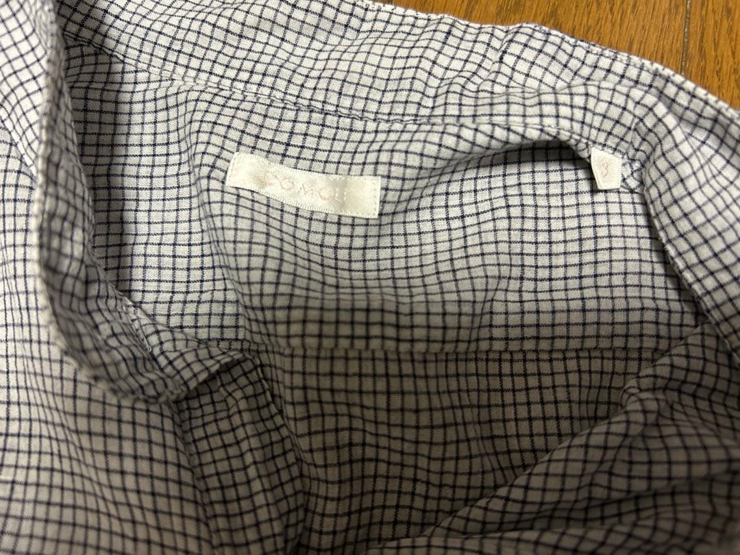 COMOLI チェック柄 カディコットン　長袖シャツ　サイズ3