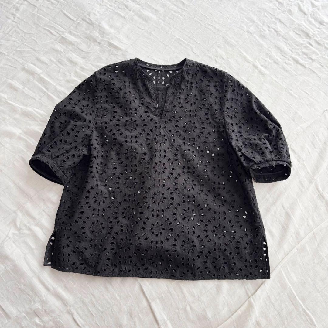 【美品】 ボールジィ 近年モデル カットワーク ブラウス シャツ スキッパー