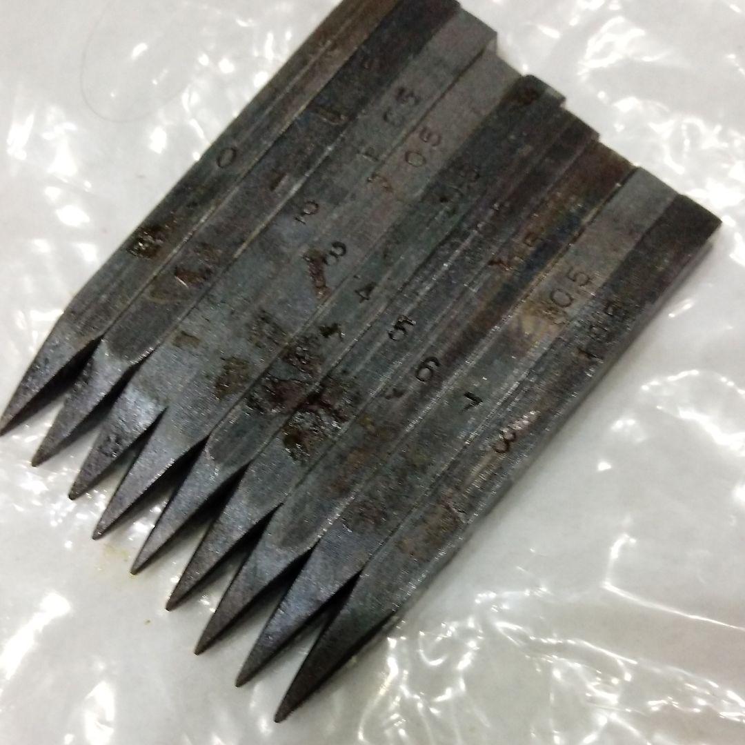 刻印　0.5mm　 数字セット