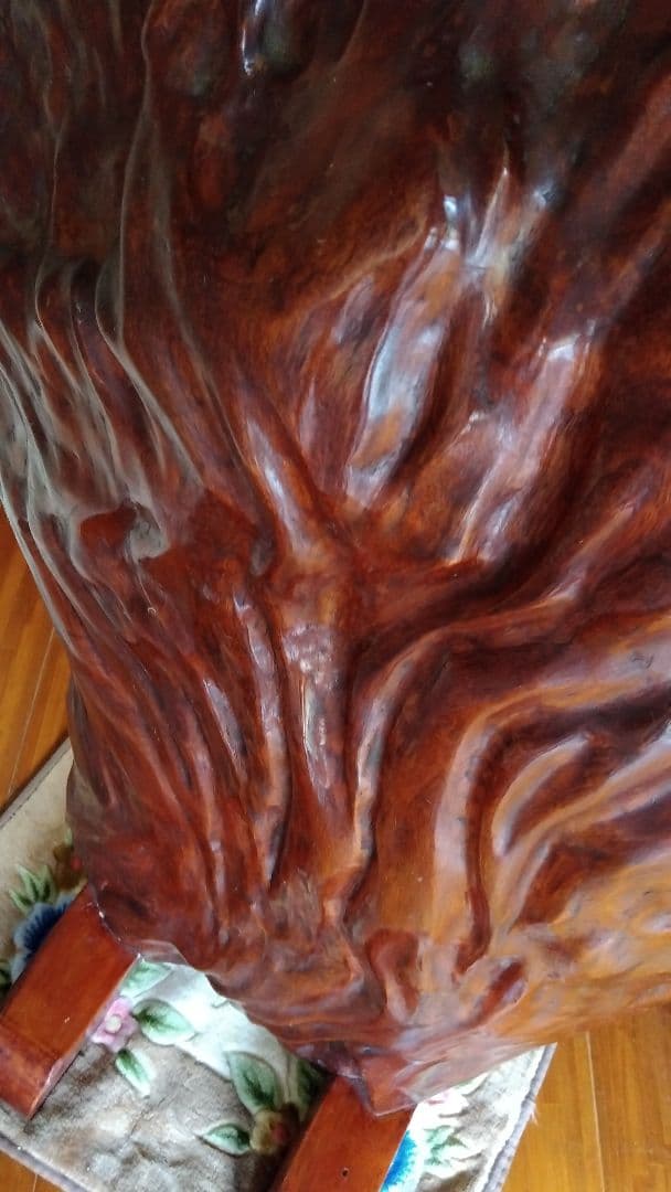 木製花彫刻アート作品