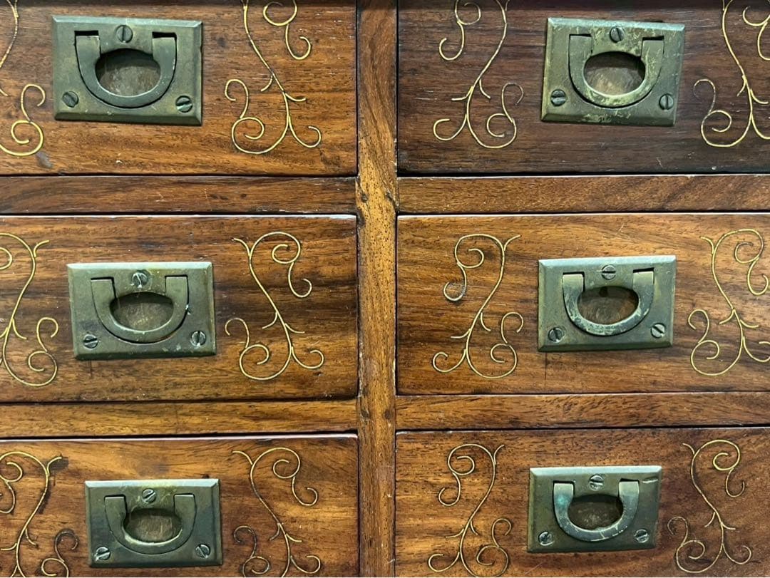 イタリア製 小引き出し 小物入れ ミニ箪笥 チェスト インテリア アンティーク