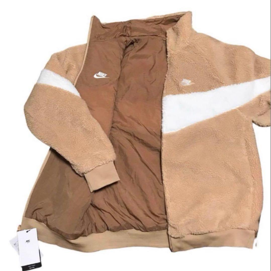 新品★ナイキボアジャケット ナイキブルゾン リバーシブル スウッシュ★XL