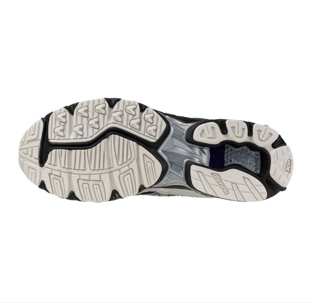 ミズノ MIZUNO WAVE RIDER10 ブラック×シルバー 23.5cm