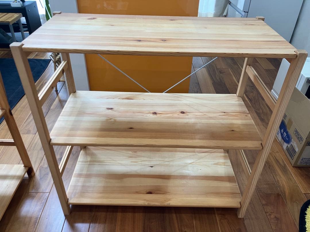 ★格安★無印良品 MUJI パイン材ユニットシェルフ 86cm幅　小