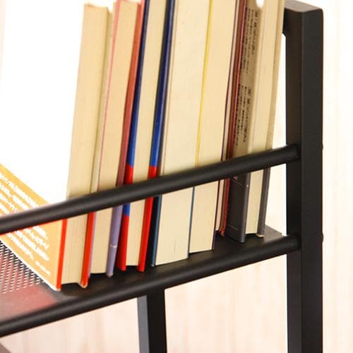 【新品・送料無料】ラック付きデスク ルール 奥行49cm ダークブラウン