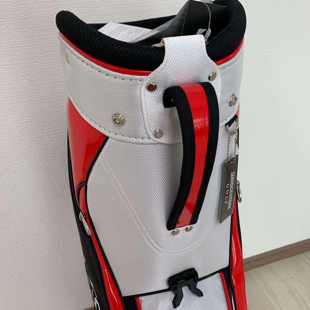 新品★ブリヂストン ゴルフバック キャディバック 9型CBG21Y ホワイト