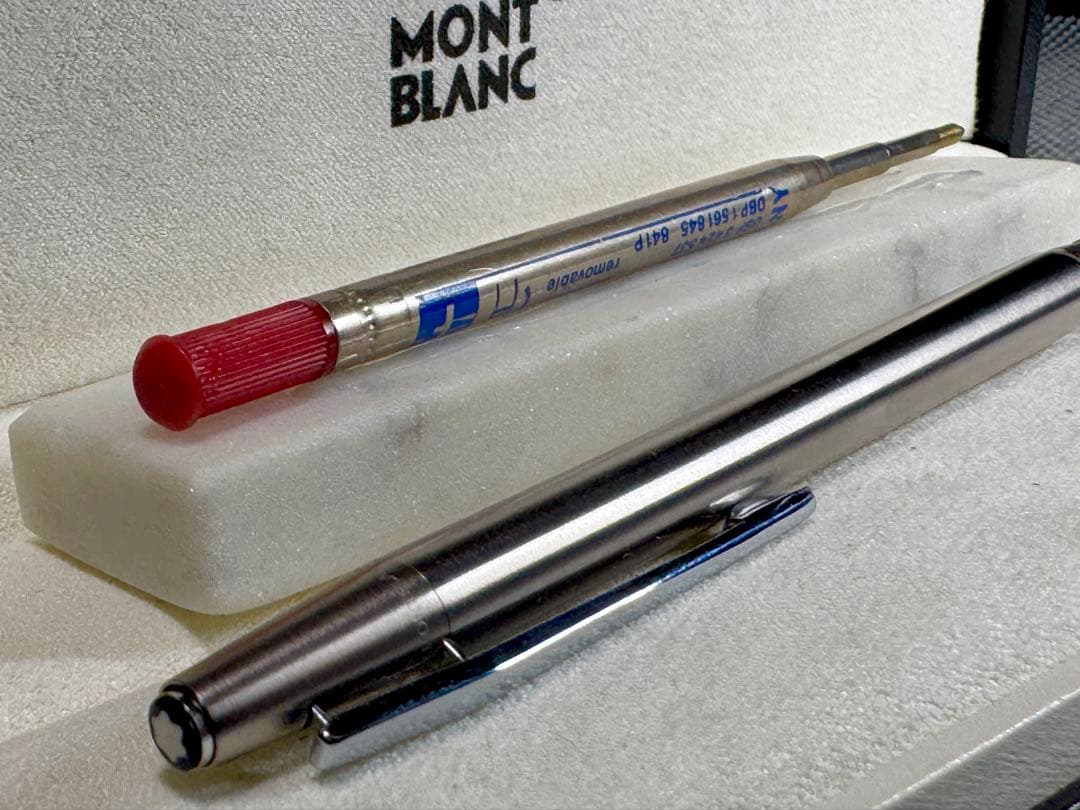 【極美品】MONT BLANC 1970S シルバー スリムライン