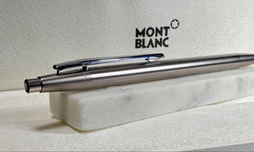 【極美品】MONT BLANC 1970S シルバー スリムライン