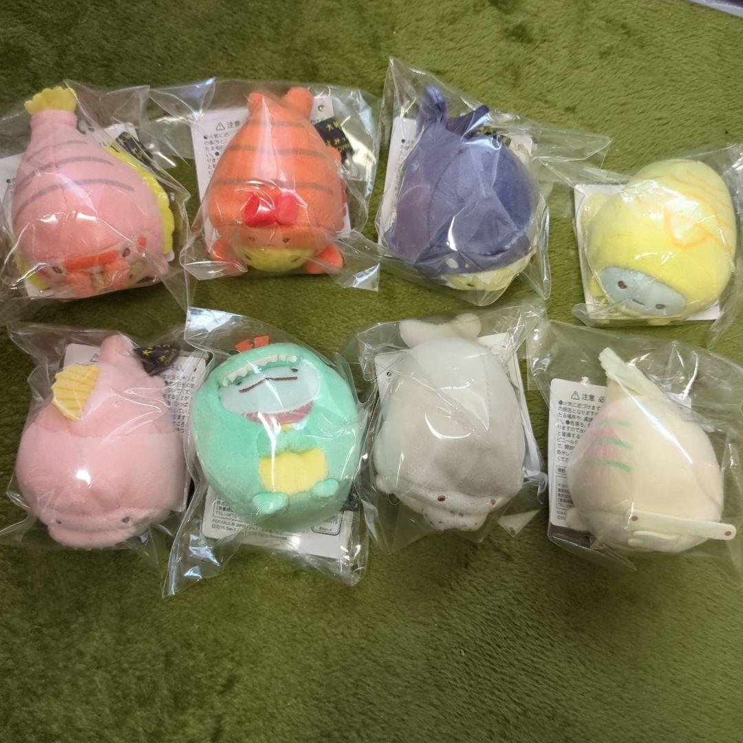 大絶滅展×すみっコぐらし　てのりぬいぐるみ　8種コンプリートセット