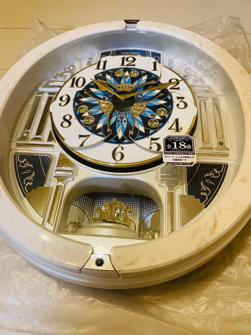 ★5分間使用超美品★セイコー RE604A からくり時計 ウェーブシンフォニー