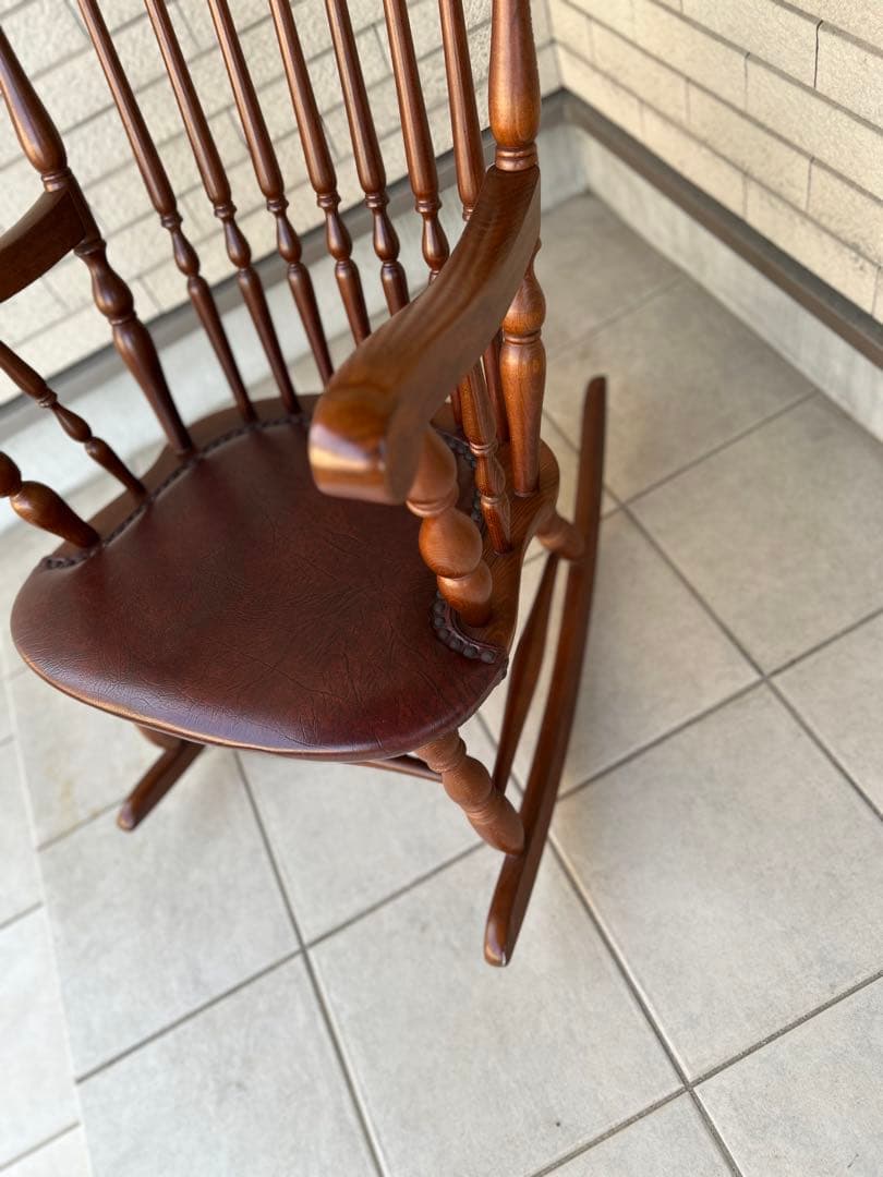 ✨極美品　WINS太平✨ロッキングチェア　アンティーク　レトロ　キツツキマーク