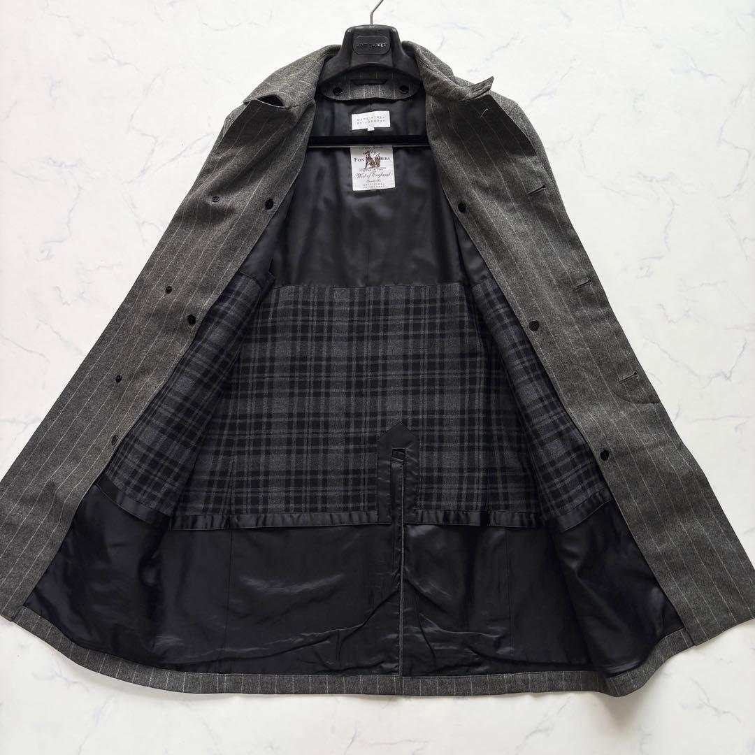 マッキントッシュ ステンカラーコート フォックスブラザーズ グレー 40 L