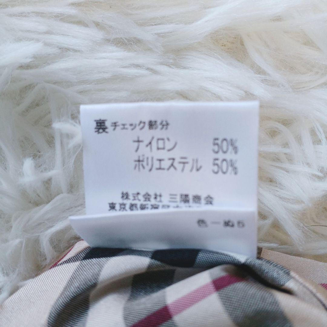 美品☆バーバリーロンドン ステンカラーコートノバチェック 160