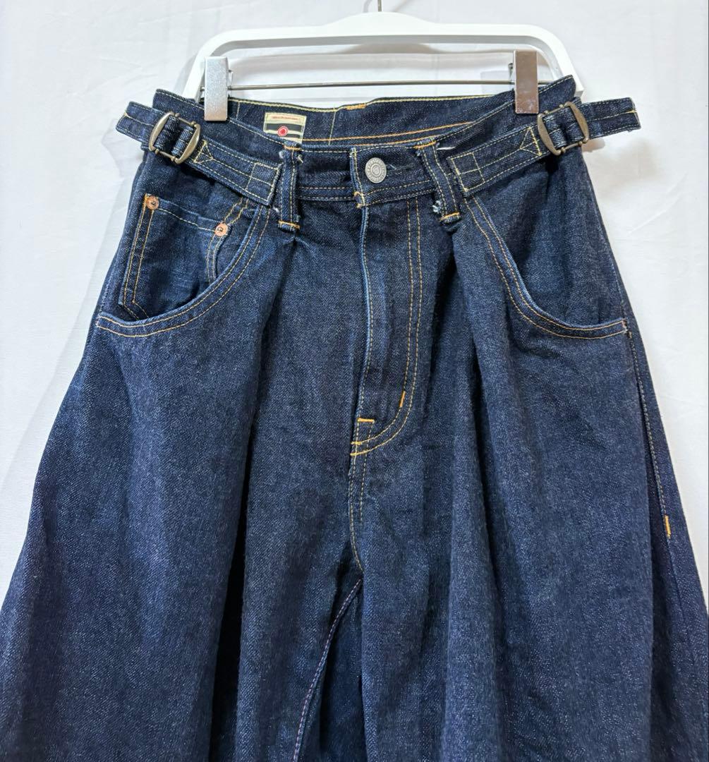 桃太郎ジーンズ ワイドデニムパンツ