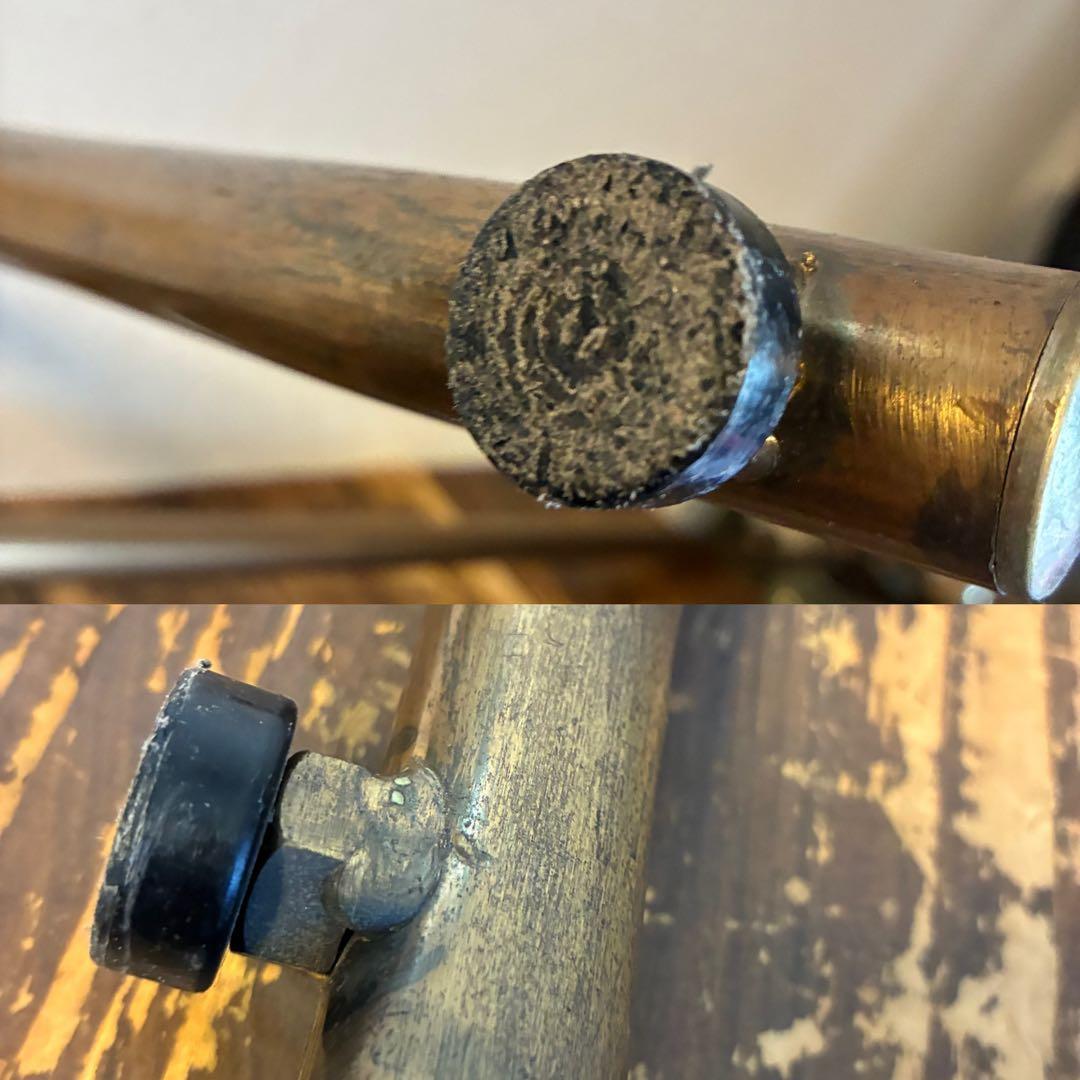 インダストリアル　コートハンガーラック　スタンド　什器　ビンテージ　ゴールド